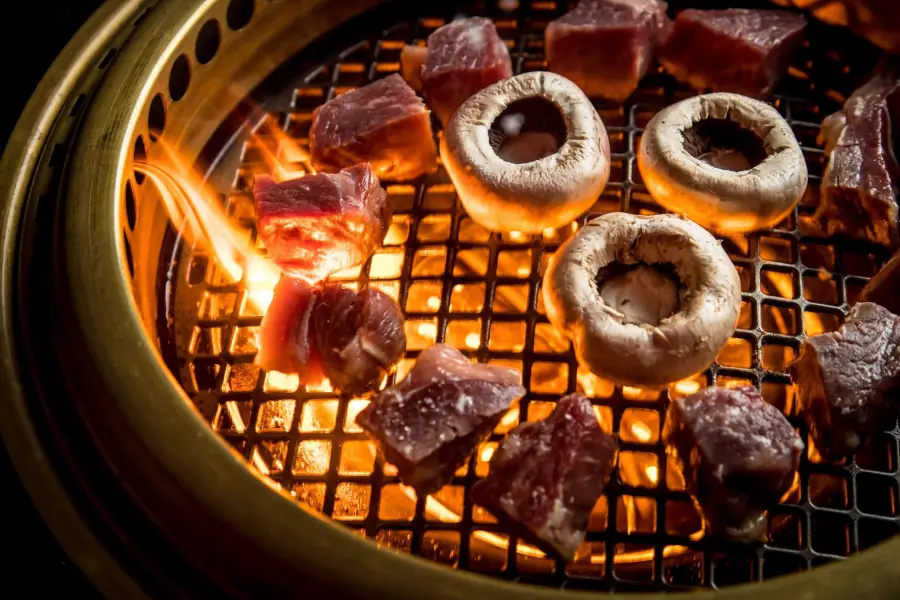 BOM KBBQ — all-you-can-eat grill spread at EdSquare
