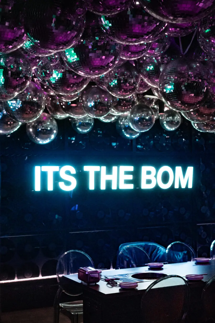 BOM venue — bar and entry